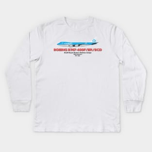 Boeing B747-400F/ER/SCD - KLM Royal Dutch Airlines Cargo "Old Colours" Kids Long Sleeve T-Shirt